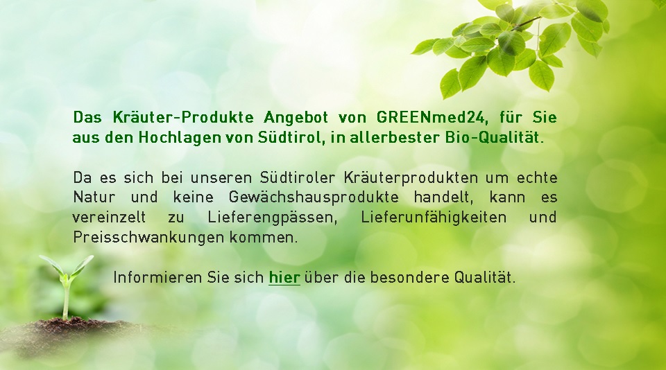 Kräutershop GREENmed24 - Besondere Bio-Qualität