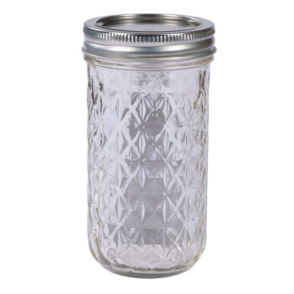Zubehör: Mason-Jar-Mixbehälter aus Glas 225 ccm mit Schraubdeckel