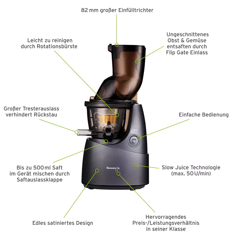 Kuvings B8200 matt gun metal – Bild 2